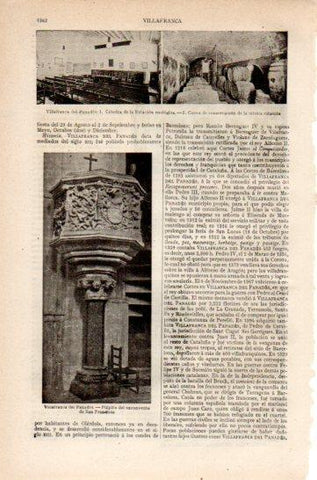 LAMINA V27344: Pulpito del exconvento de San Francisco en Villafranca del Panades
