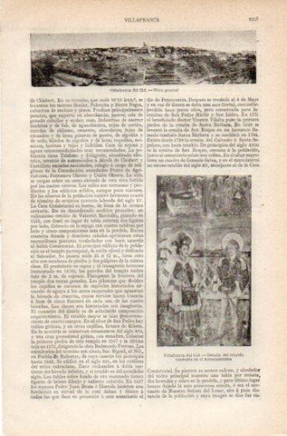 LAMINA V27341: Vista general de Villafranca del Cid