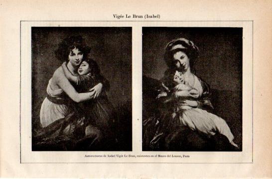 LAMINA V27271: Autorretratos de Isabel Vigee Le Brun