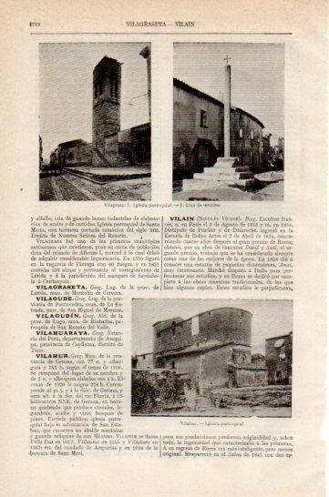 LAMINA V27301: Iglesia y Cruz de termino en Vilagrasa