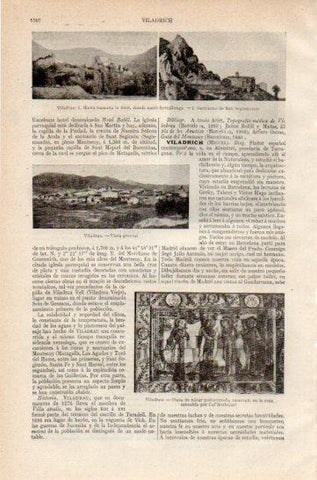 LAMINA V27298: Vista, masia y santuario en Viladrau
