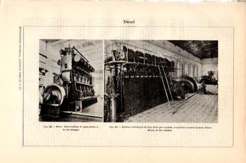LAMINA V27434: Motor Diesel Tosi