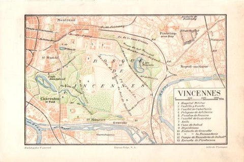 LAMINA V27427: Plano de Vincennes