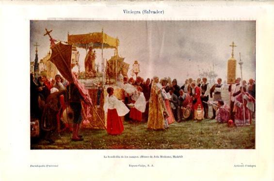 LAMINA V27428: La bendicion de los campos por Salvador Viniegra