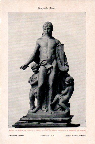 LAMINA V27456: El Arte estatua por Jose Dunyach