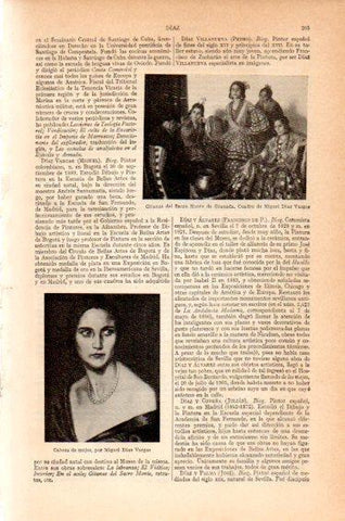 LAMINA V27414: Gitanas del Sacro Monte de Granada por M. Diaz Vargas