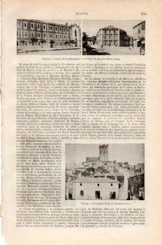 LAMINA V27384: Colegio de los Salesianos y el Castillo en Villena