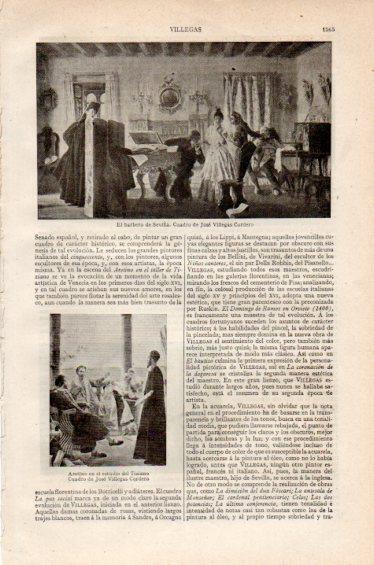 LAMINA V27383: El barbero de Sevilla por J. Villegas Cordero