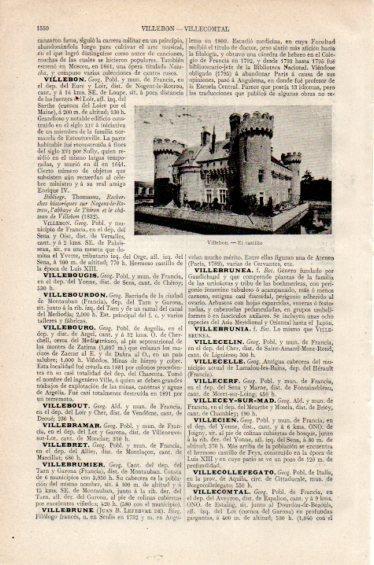 LAMINA V27380: Castillo de Villebon