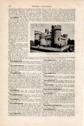 LAMINA V27380: Castillo de Villebon