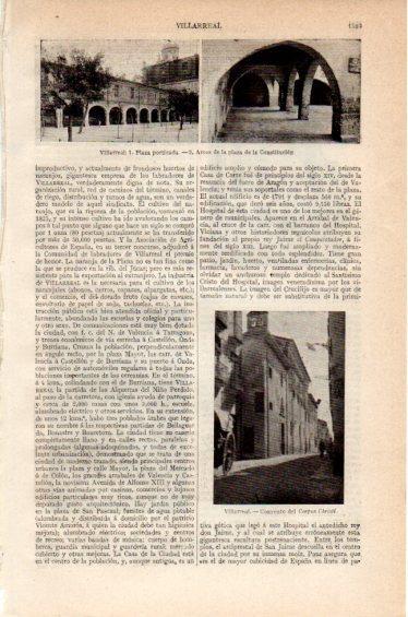 LAMINA V27372: Plaza y convento del Corpus Christi en Villareal