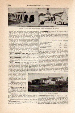 LAMINA V27371: Puente, iglesia de San Pascual y hospital de Villareal