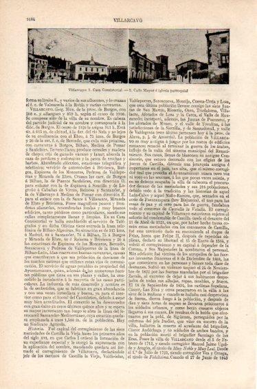 LAMINA V27370: Ayuntamiento y calle Mayor en Villarcayo