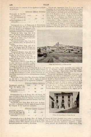 LAMINA V27369: Vista y casa Abadia en Villar del Arzobispo
