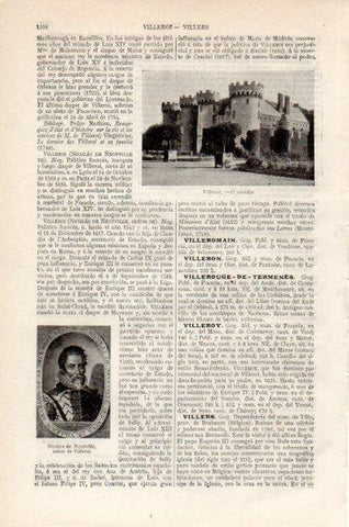 LAMINA V27389: El castillo de Villeron
