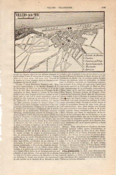LAMINA V27391: Plano de Villers-sur-Mer
