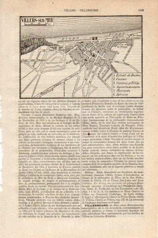 LAMINA V27391: Plano de Villers-sur-Mer
