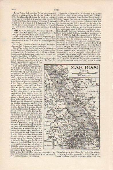 LAMINA V26697: Mapa del Mar Rojo