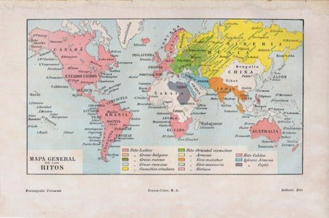 LAMINA V26691: Mapa general de los ritos