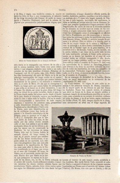 LAMINA V26732: Templo de Vesta en Roma