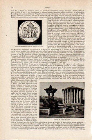 LAMINA V26732: Templo de Vesta en Roma