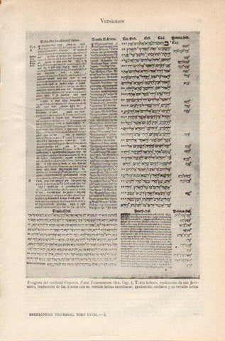 LAMINA V26720: Poliglota del Cardenal Cisneros Vetus Testamentum
