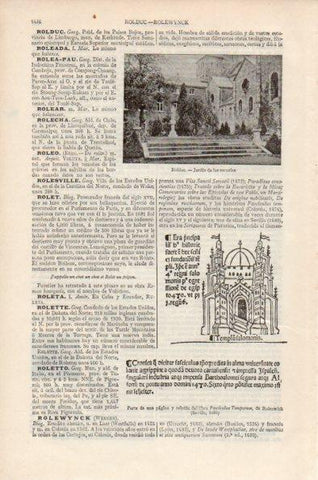 LAMINA V26704: Jardin de las escuelas en Rolduc