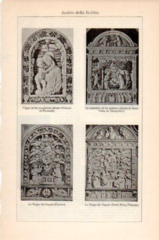 LAMINA V26633: Obras por Andres della Robbia