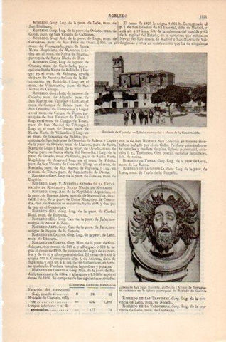 LAMINA V26623: Iglesia y plaza de Robledo de Chavela