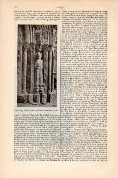 LAMINA V26606: San Pedro escultura de la basilica de Ripoll