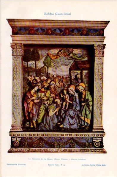 LAMINA V26634: La Adoracion de los Magos por Juan della Robbia