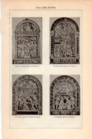 LAMINA V26635: Obras por Juan della Robbia
