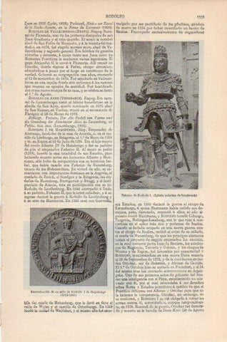 LAMINA V26666: Estatua de Rodolfo I, Iglesia de Innsbruck