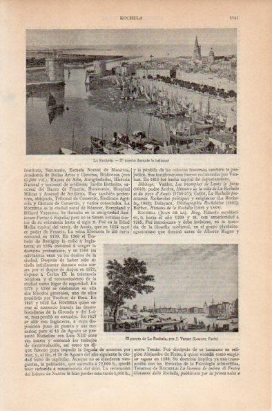 LAMINA V26654: Puerto de La Rochela en bajamar