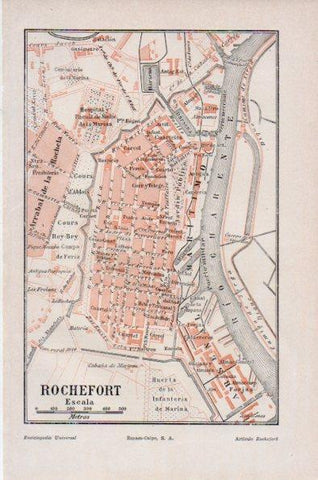 LAMINA V26648: Plano de Rochefort