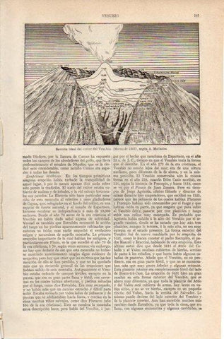 LAMINA V26736: Seccion del crater del Vesubio segun Malladra 1927