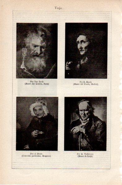 LAMINA V26829: Viejo por Van Dyck por el Piccio y por E. March