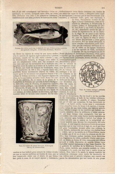 LAMINA V26810: Vaso de vidrio de santa Edvigia