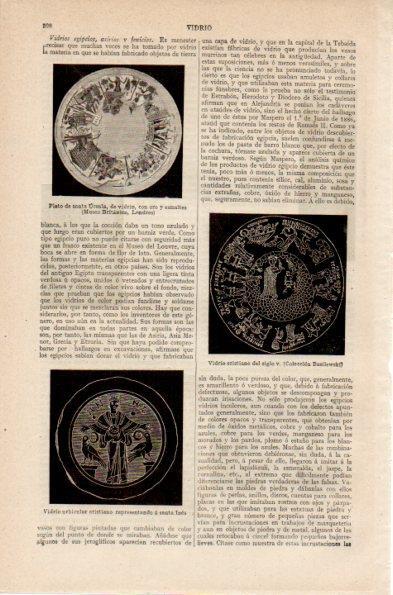 LAMINA V26806: Plato de vidrio de Santa Ursula