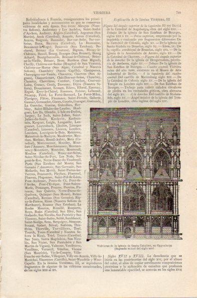 LAMINA V26803: Vidrieras de Santa Catalina iglesia en Oppenheim