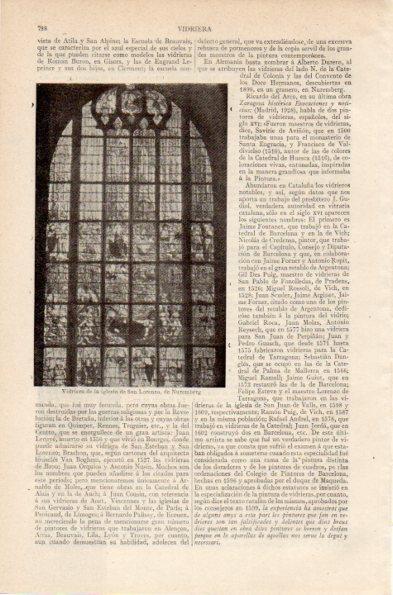 LAMINA V26802: Vidriera de la iglesia de San Lorenzo, Nuremberg
