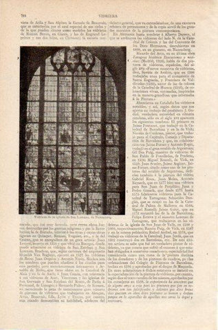 LAMINA V26802: Vidriera de la iglesia de San Lorenzo, Nuremberg