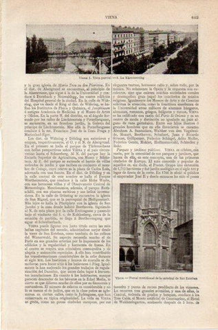 LAMINA V26833: Vista parcial de Viena