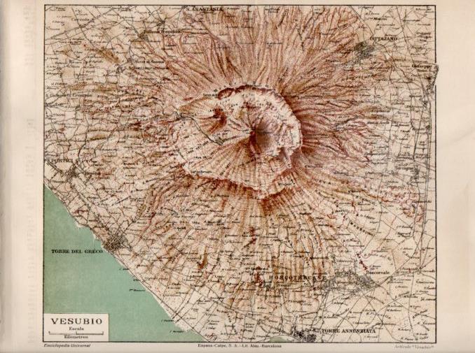 LAMINA V26860: Mapa del Vesubio