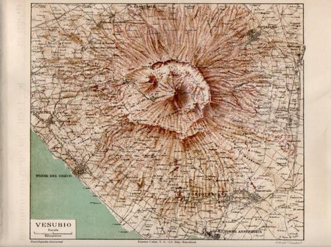 LAMINA V26860: Mapa del Vesubio
