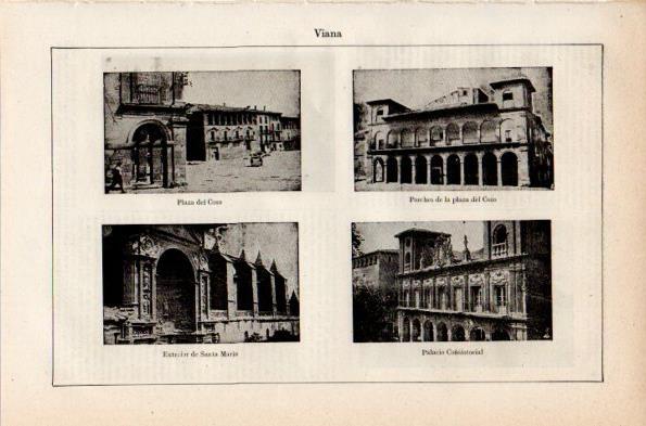 LAMINA V26847: Plaza del Coso y Palacio Consistorial de Viana