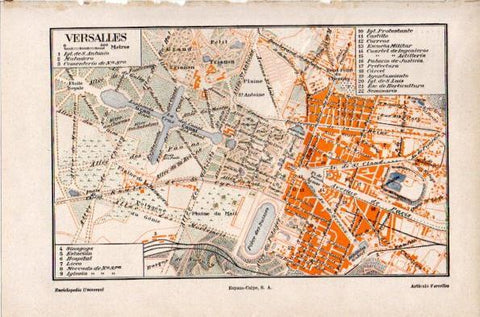 LAMINA V26844: Mapa de Versalles