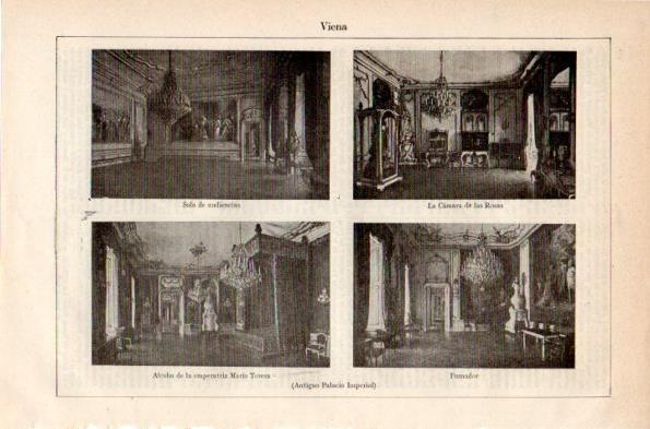 LAMINA V26840: Interiores del Palacio Imperial en Viena