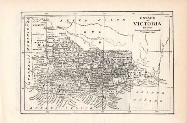 LAMINA V26839: Mapa del estado de Victoria