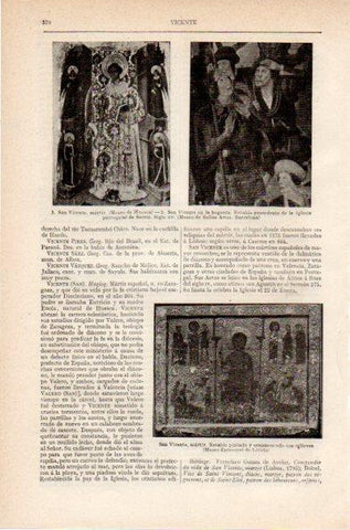 LAMINA V26763: San Vicente martir